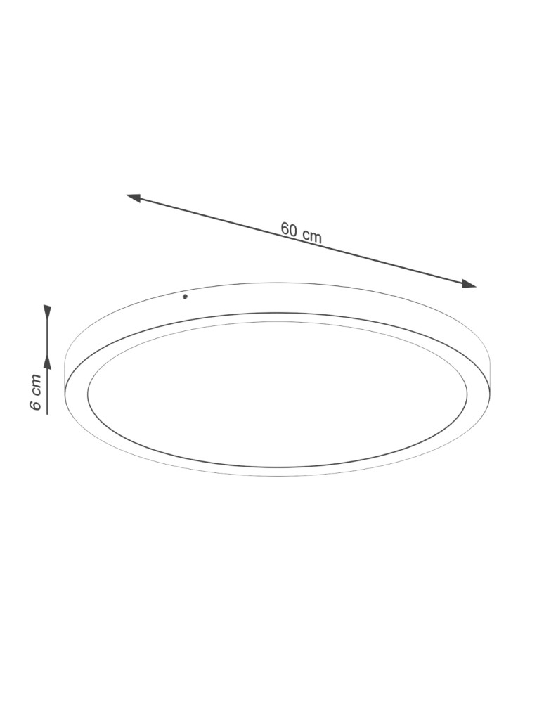 LED Plafonds - Sollux Plafond ONYX 60 black LED 3000K SL.1248 - product kolory-swiatla.pl 5