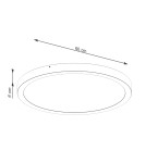 LED Plafonds - Sollux Plafond ONYX 60 white LED 3000K SL.1249 - product 5