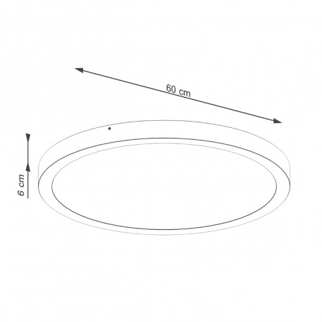 Sollux Plafon ONYX 60 biały LED 3000K SL.1249