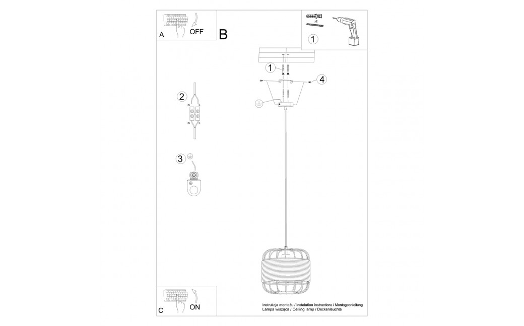 Sollux Lampa wisząca FOST SL.1252