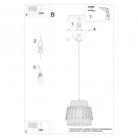 Sollux Lampa wisząca BRILO SL.1253