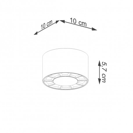 Sollux Plafon DIO biały LED SL.1254