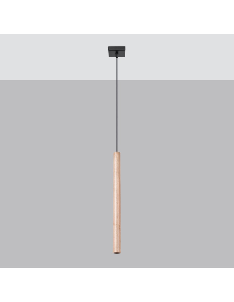 Pendant lamps - Sollux PASTELO 1 wood pendant lamp SL.1266 - product kolory-swiatla.pl 2