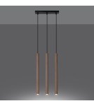 Pendant lamps - Sollux PASTELO 3L wood pendant lamp SL.1267 - product 3