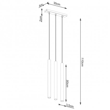 Sollux Lampa wisząca PASTELO 3L drewno SL.1267