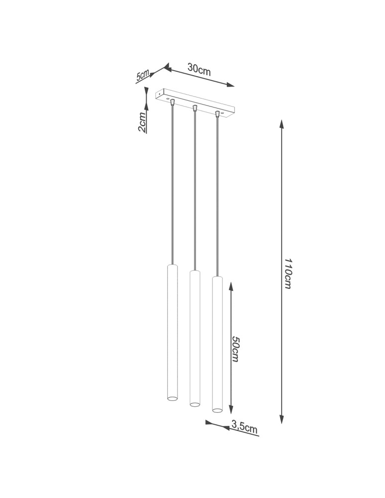 Pendant lamps - Sollux PASTELO 3L wood pendant lamp SL.1267 - product kolory-swiatla.pl 5