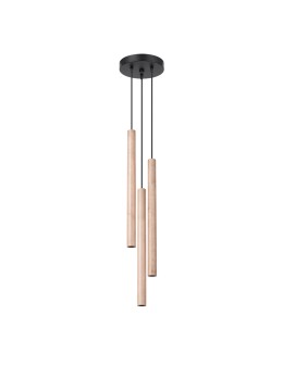 Sollux Lampa wisząca PASTELO 3P drewno SL.1268