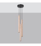 Pendant lamps - Sollux PASTELO 3P wood pendant lamp SL.1268 - product 2