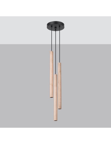 Sollux Lampa wisząca PASTELO 3P drewno SL.1268 - produkt 2