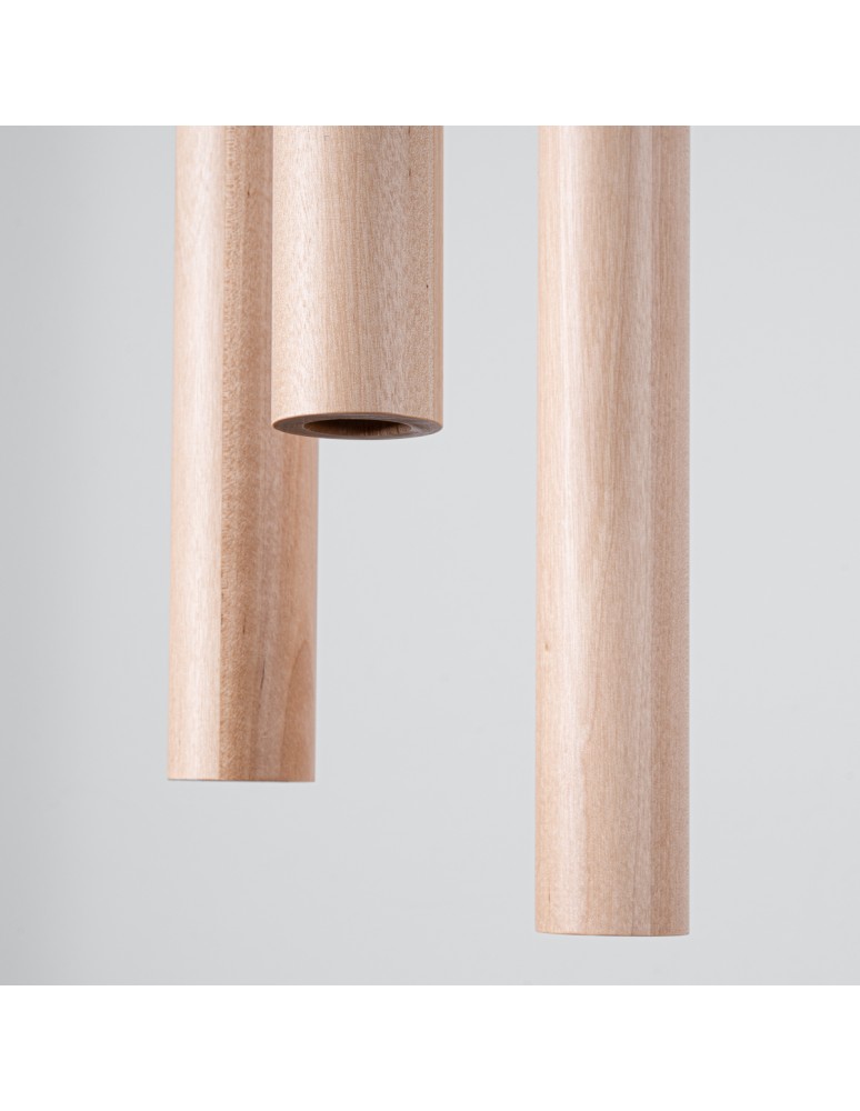 Pendant lamps - Sollux PASTELO 3P wood pendant lamp SL.1268 - product kolory-swiatla.pl 4