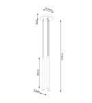 Pendant lamps - Sollux PASTELO 3P wood pendant lamp SL.1268 - product 5