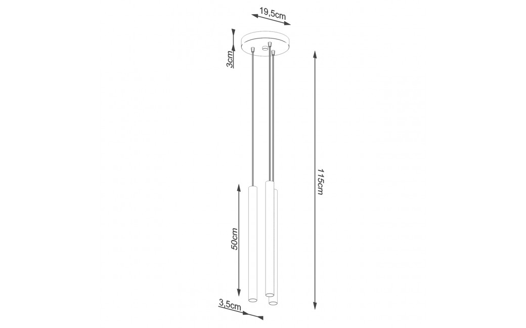 Sollux Lampa wisząca PASTELO 3P drewno SL.1268