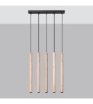 Pendant lamps - Sollux PASTELO 5L wood pendant lamp SL.1269 - product 2