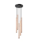 Pendant lamps - Sollux Pendant lamp PASTELO 5P wood SL.1270 - product 1