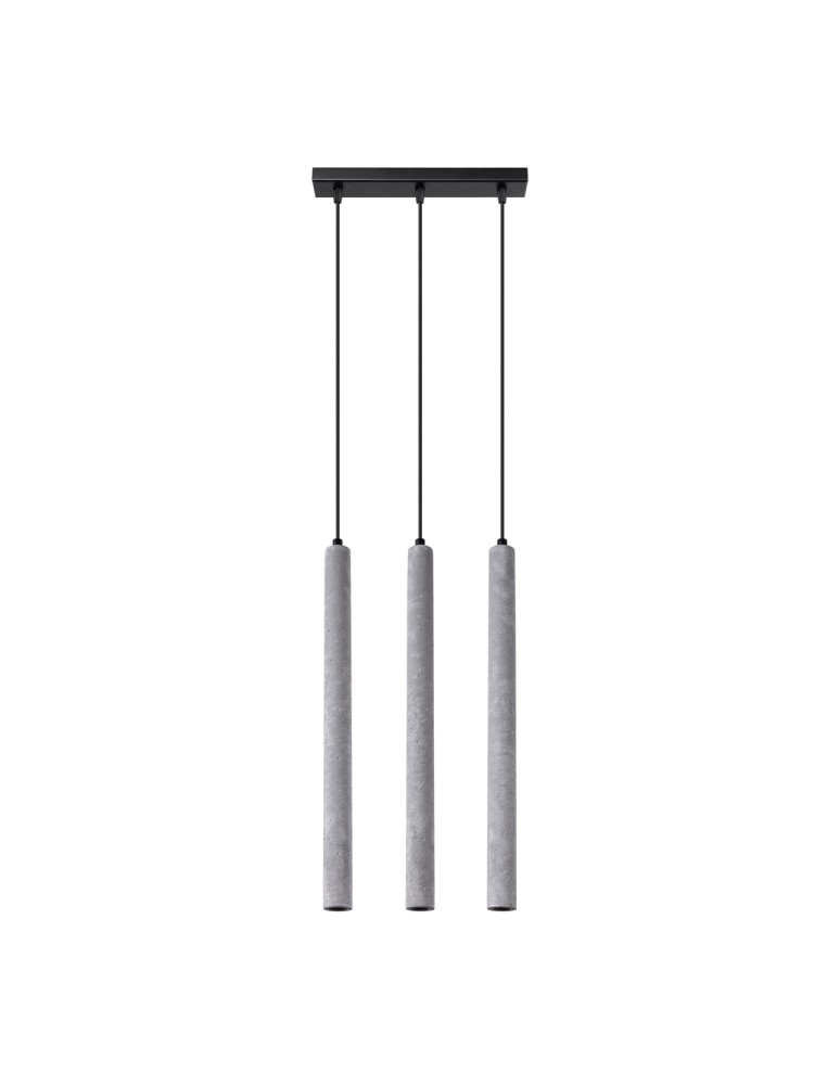Pendant lamps - Sollux PASTELO 3L concrete pendant lamp SL.1272 - product kolory-swiatla.pl 1