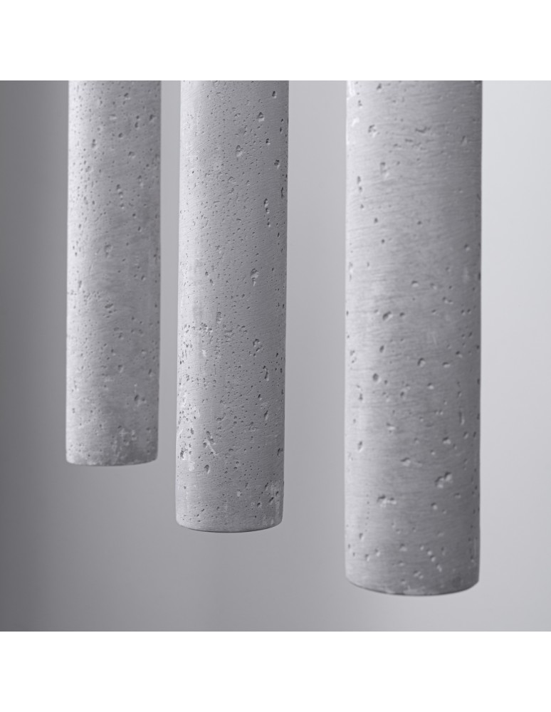 Pendant lamps - Sollux PASTELO 3L concrete pendant lamp SL.1272 - product kolory-swiatla.pl 4
