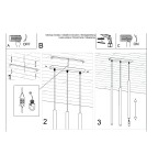 Pendant lamps - Sollux PASTELO 3L concrete pendant lamp SL.1272 - product 6