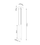 Pendant lamps - Sollux PASTELO 3P concrete pendant lamp SL.1273 - product 5
