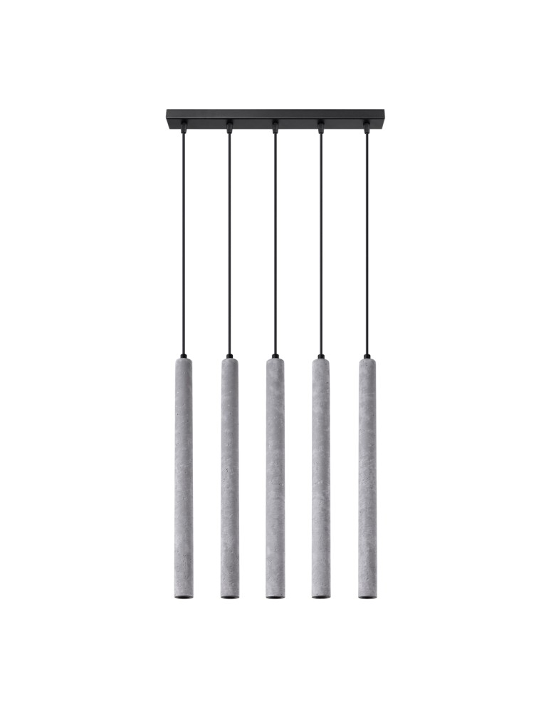 Pendant lamps - Sollux PASTELO 5L concrete pendant lamp SL.1274 - product kolory-swiatla.pl 1