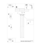 Pendant lamps - Sollux PASTELO 5P concrete pendant lamp SL.1275 - product 6