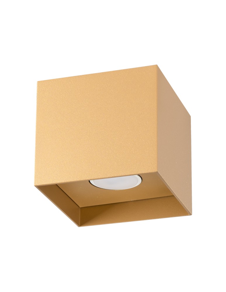 Square ceiling luminaires - Sollux Plafond HATI gold SL.1279 - product kolory-swiatla.pl 1
