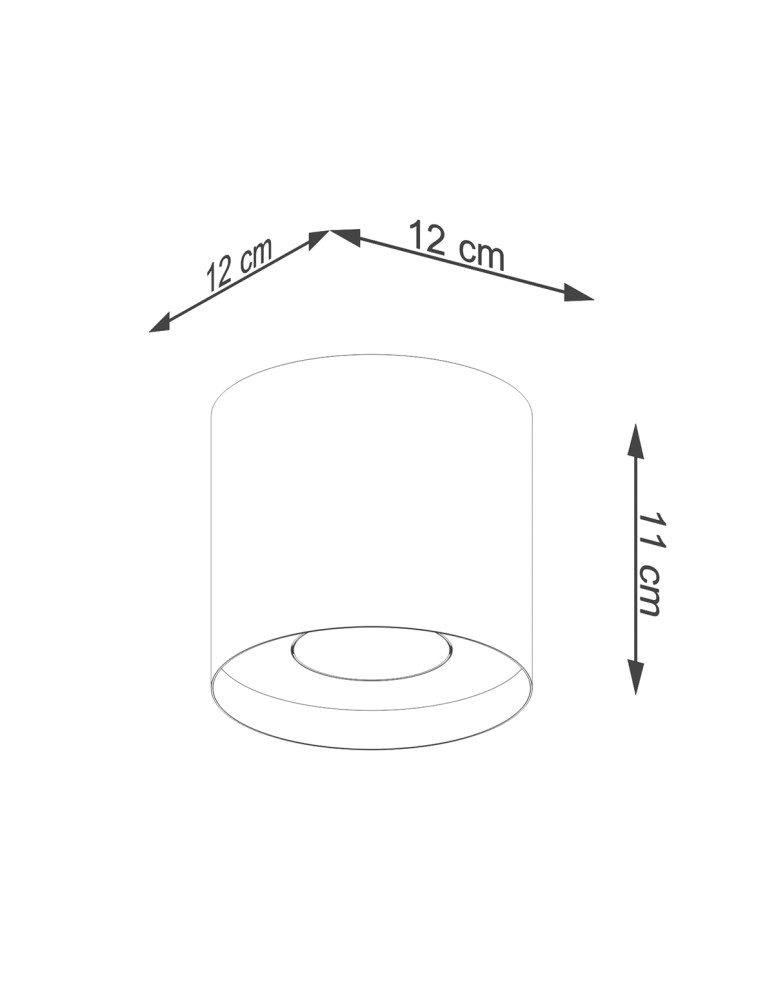 Round ceiling luminaires - Sollux Plafond MIKA white SL.1280 - product kolory-swiatla.pl 5