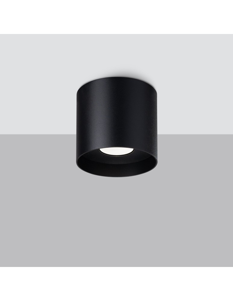 Round ceiling luminaires - Sollux Plafond MIKA black SL.1281 - product kolory-swiatla.pl 2