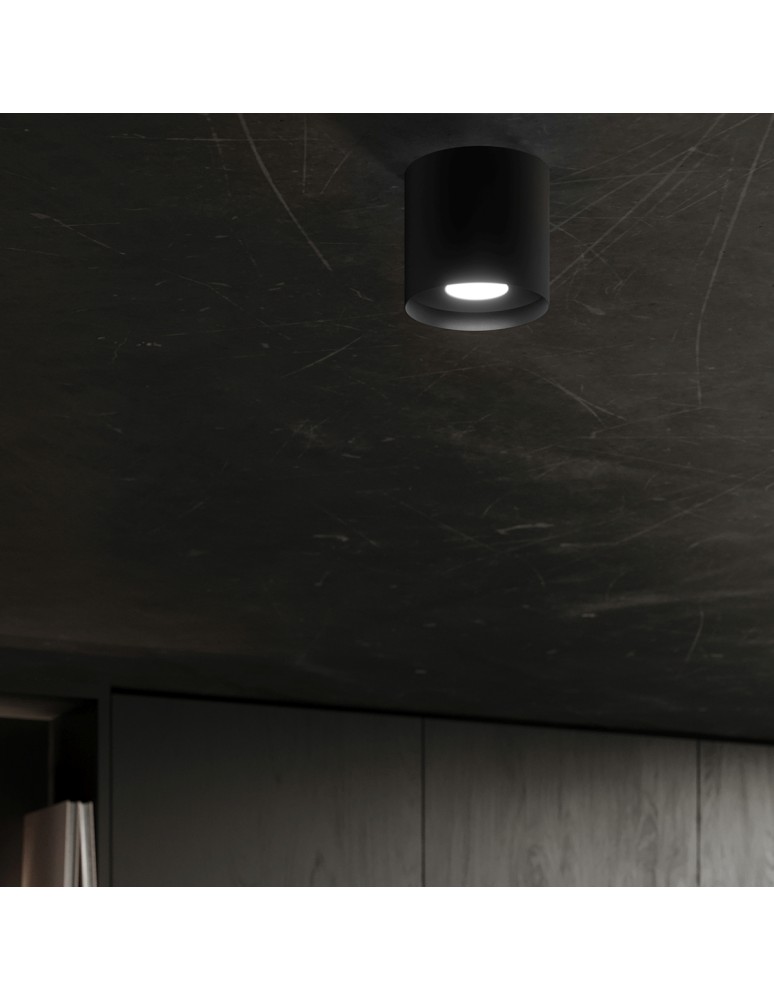 Round ceiling luminaires - Sollux Plafond MIKA black SL.1281 - product kolory-swiatla.pl 7