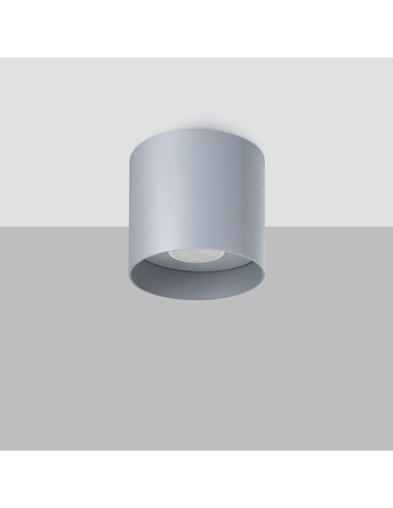 Round ceiling luminaires - Sollux Plafond MIKA gray SL.1282 - product kolory-swiatla.pl 2