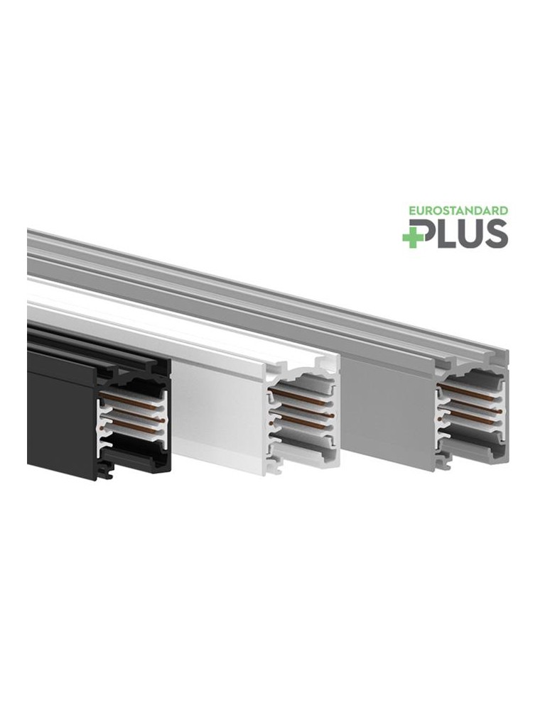 3 phase buses - Stucchi EUROSTANDARD PLUS 6 3-phase busbar 2m Black 9000-2/B-ST - product kolory-swiatla.pl 1