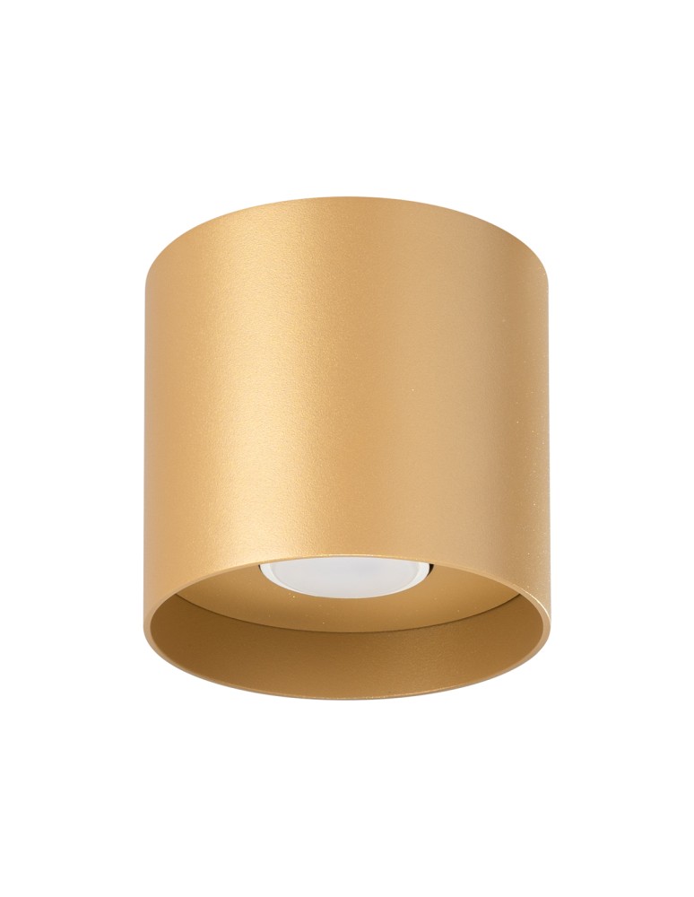 Round ceiling luminaires - Sollux Plafond MIKA gold SL.1283 - product kolory-swiatla.pl 1