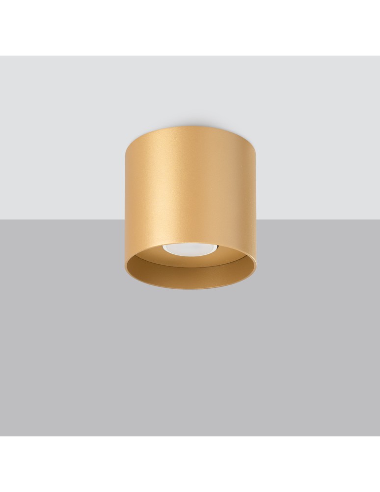 Round ceiling luminaires - Sollux Plafond MIKA gold SL.1283 - product kolory-swiatla.pl 2