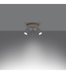 Adjustable ceiling lamps - spots - Sollux Plafond VERDO 3P white SL.1287 - product 3