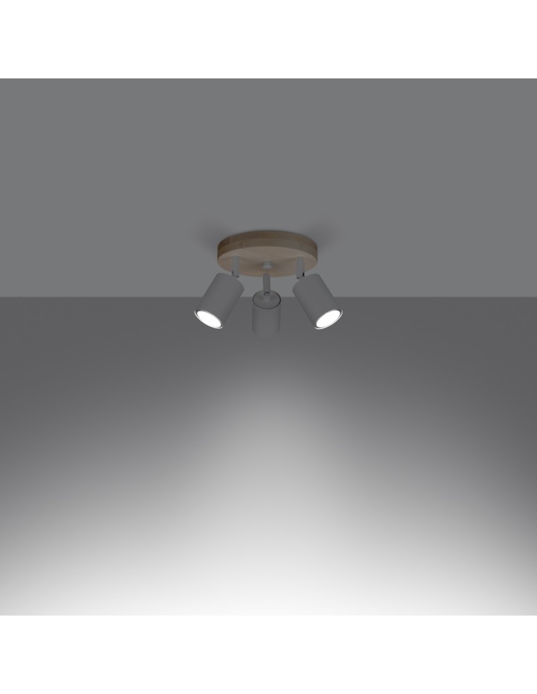 Adjustable ceiling lamps - spots - Sollux Plafond VERDO 3P white SL.1287 - product kolory-swiatla.pl 3