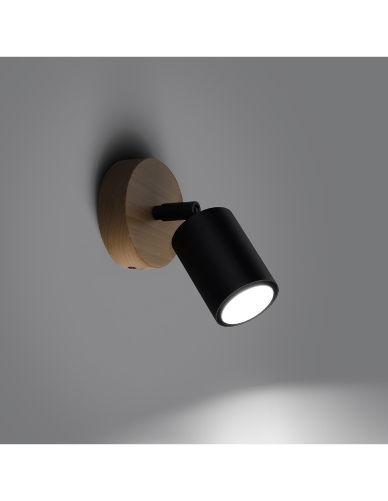 Wall lamps - Sollux Wall lamp VERDO black SL.1290 - product kolory-swiatla.pl 3