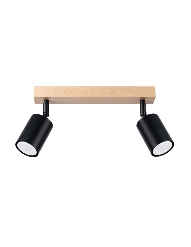 Adjustable ceiling lamps - spots - Sollux Plafond VERDO 2 black SL.1291 - product kolory-swiatla.pl 1