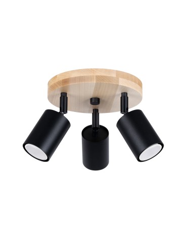 Sollux Plafond VERDO 3P black SL.1292