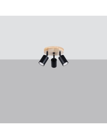 Sollux Plafon VERDO 3P czarny SL.1292 - produkt 2