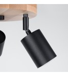 Adjustable ceiling lamps - spots - Sollux Plafond VERDO 3P black SL.1292 - product 4