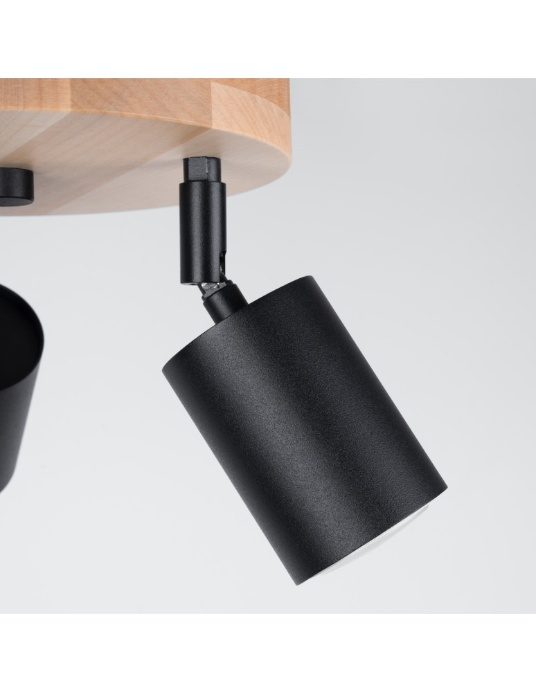 Adjustable ceiling lamps - spots - Sollux Plafond VERDO 3P black SL.1292 - product kolory-swiatla.pl 4