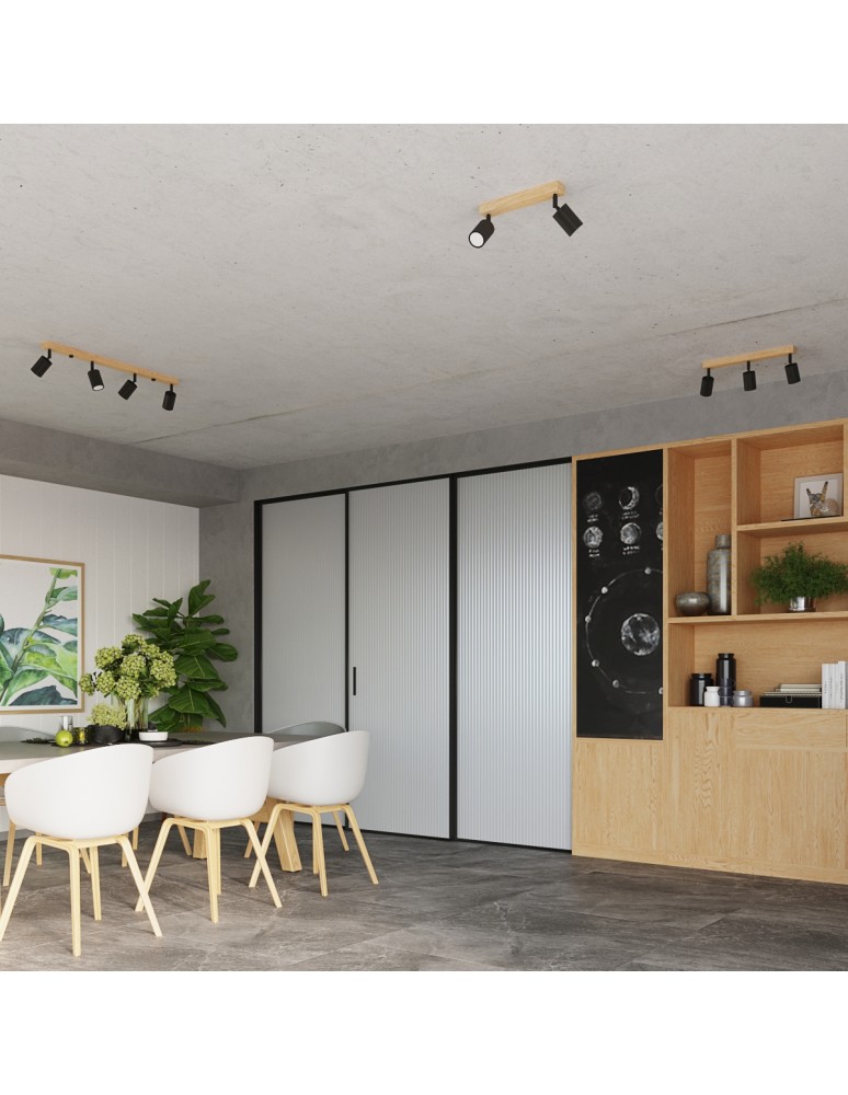 Adjustable ceiling lamps - spots - Sollux Plafond VERDO 3P black SL.1292 - product kolory-swiatla.pl 9