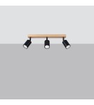 Adjustable ceiling lamps - spots - Sollux Plafond VERDO 3L black SL.1293 - product 2