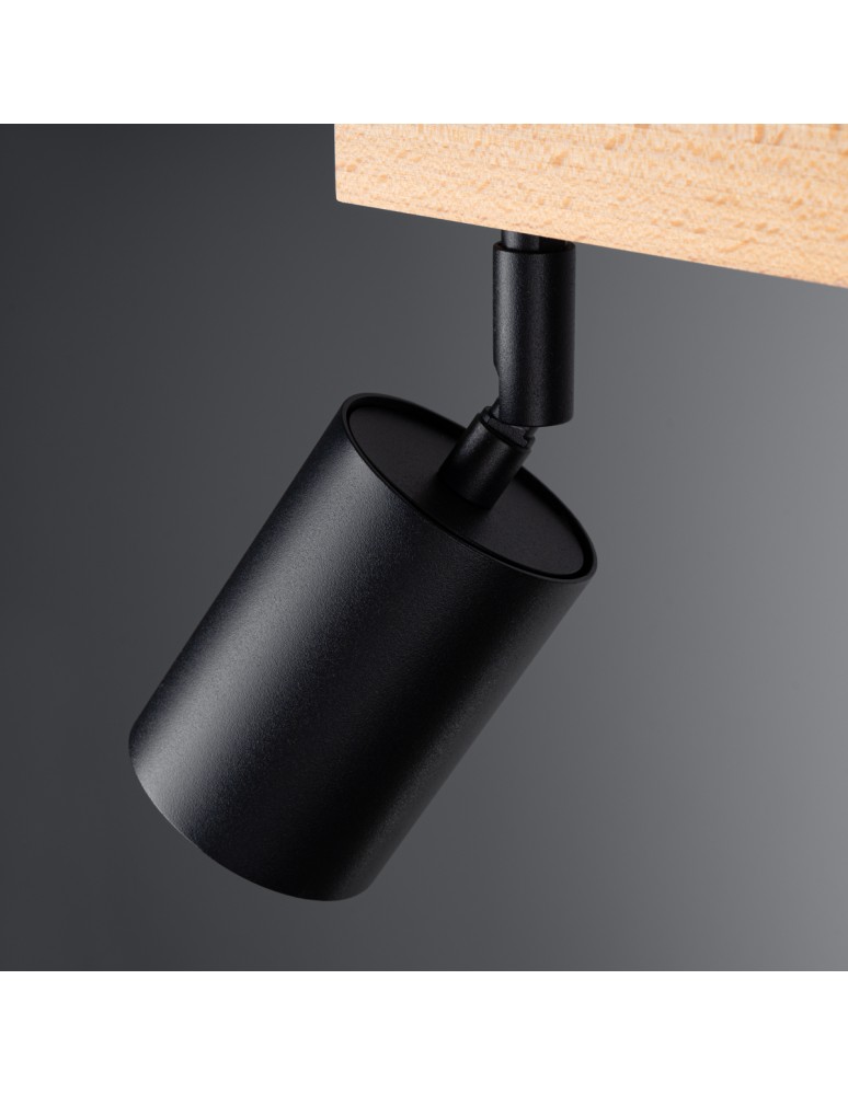 Adjustable ceiling lamps - spots - Sollux Plafond VERDO 3L black SL.1293 - product kolory-swiatla.pl 4