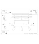 Adjustable ceiling lamps - spots - Sollux Plafond VERDO 3L black SL.1293 - product 6