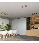 Adjustable ceiling lamps - spots - Sollux Plafond VERDO 4 black SL.1294 - product 9