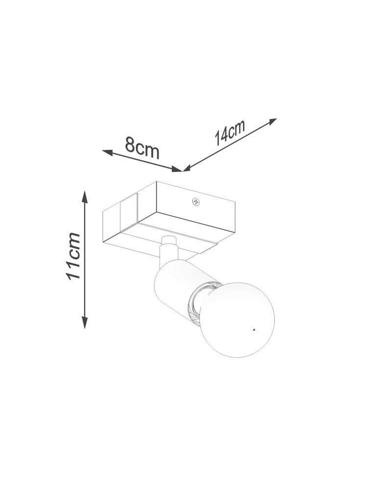 Ceiling lamps - Sollux Wall lamp ZUCA black SL.1295 - product kolory-swiatla.pl 5