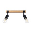 Adjustable ceiling lamps - spots - Sollux Plafond ZUCA 2 black SL.1296 - product 1