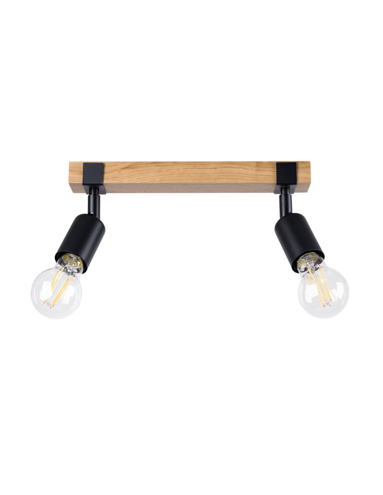 Adjustable ceiling lamps - spots - Sollux Plafond ZUCA 2 black SL.1296 - product kolory-swiatla.pl 1