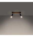 Adjustable ceiling lamps - spots - Sollux Plafond ZUCA 2 black SL.1296 - product 3