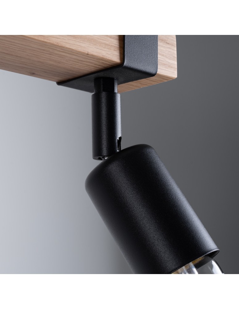 Adjustable ceiling lamps - spots - Sollux Plafond ZUCA 2 black SL.1296 - product kolory-swiatla.pl 4